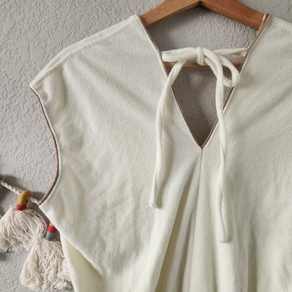Summersalt The Towel Terry Yellow Tie Romper Coverup Beach Neutral Boho XS - Picture 10 of 12